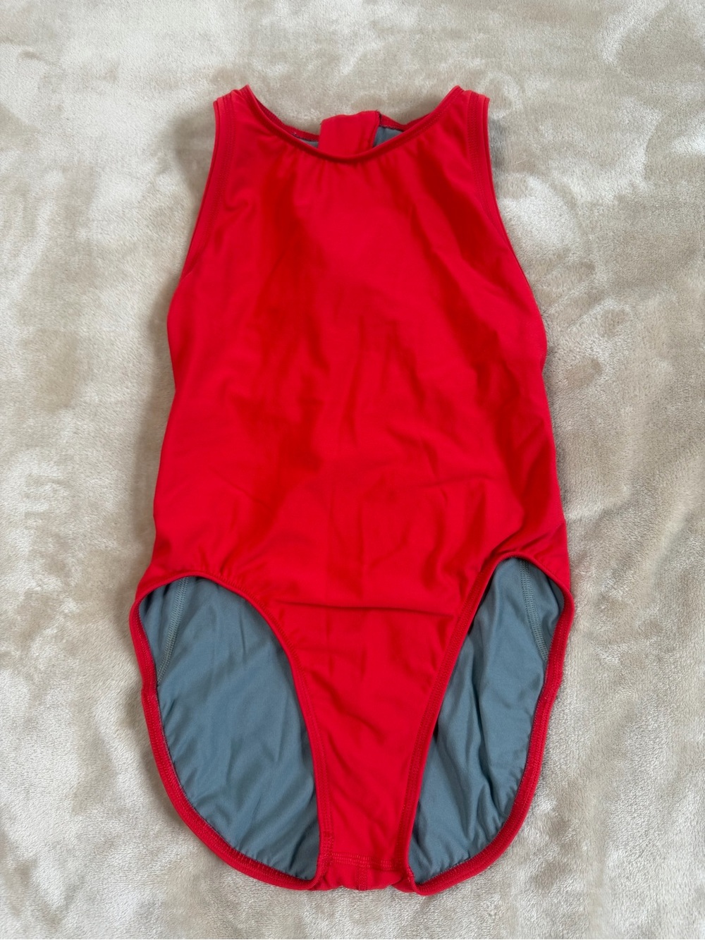Jolyn Anique Red Waterpolo One-Piece Swim Suit Size 30 - Picture 3 of 9